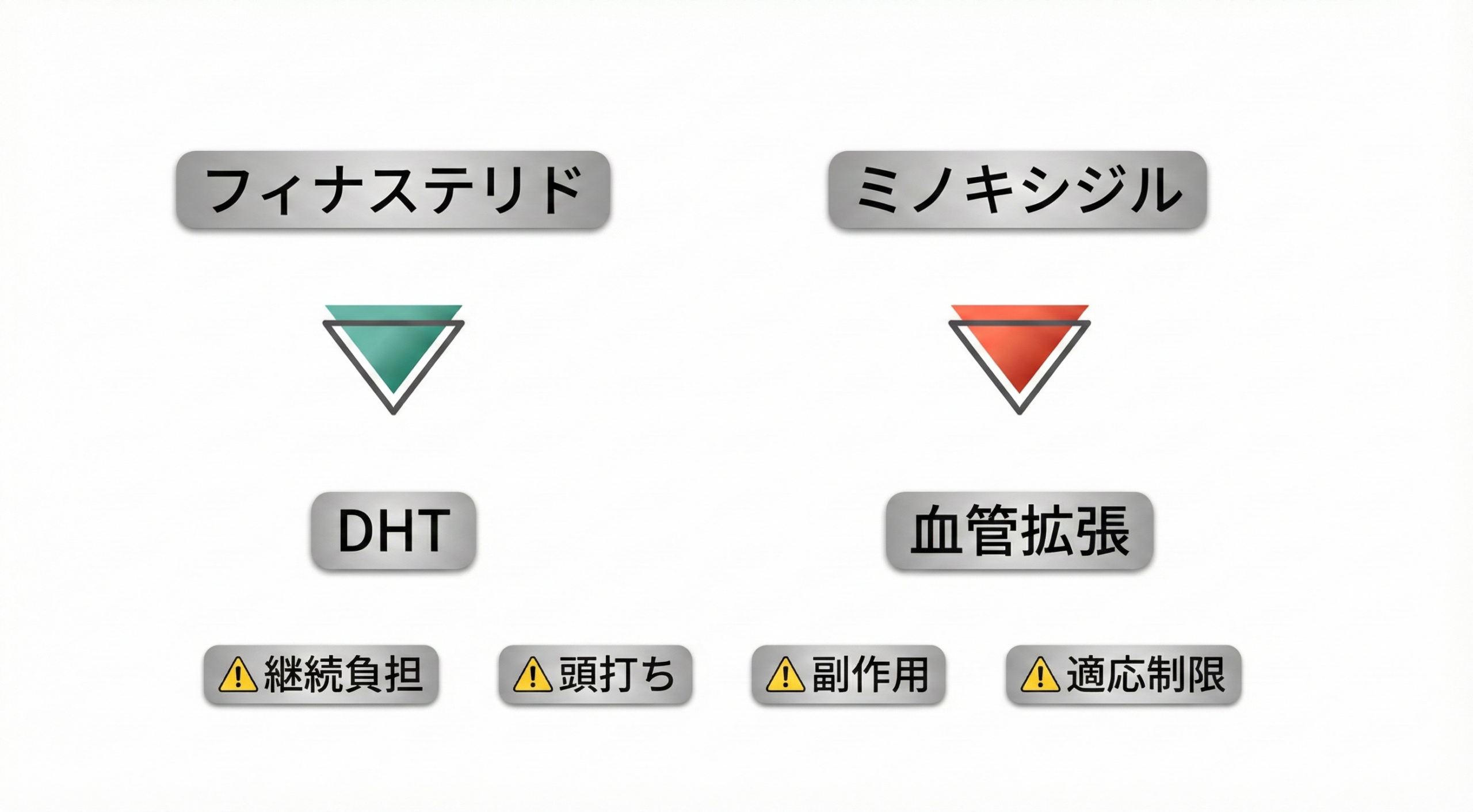 AGA薬の課題グラフ